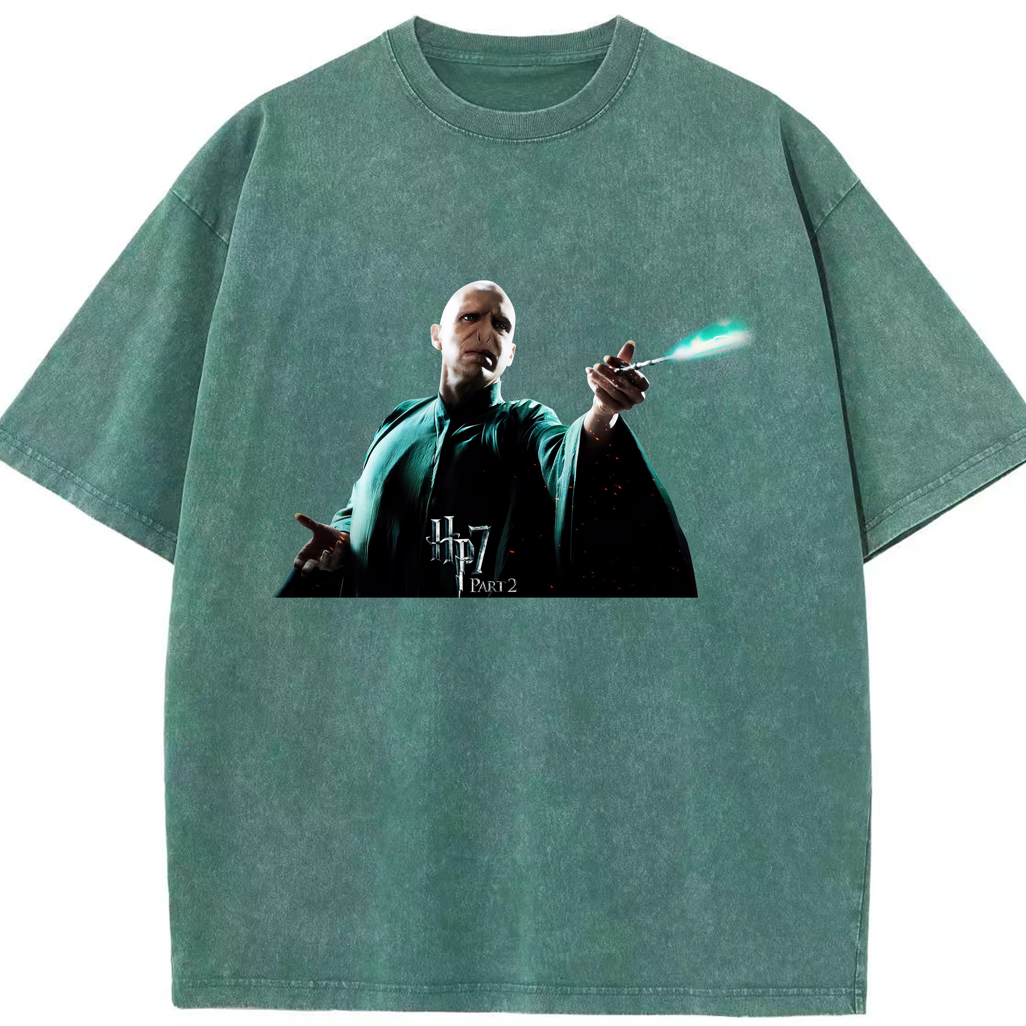 （画像用） Harry Potter ハリー・ポッターシリーズ 綿100% ヴィンテージ風 半袖Tシャツ（フロントプリント）